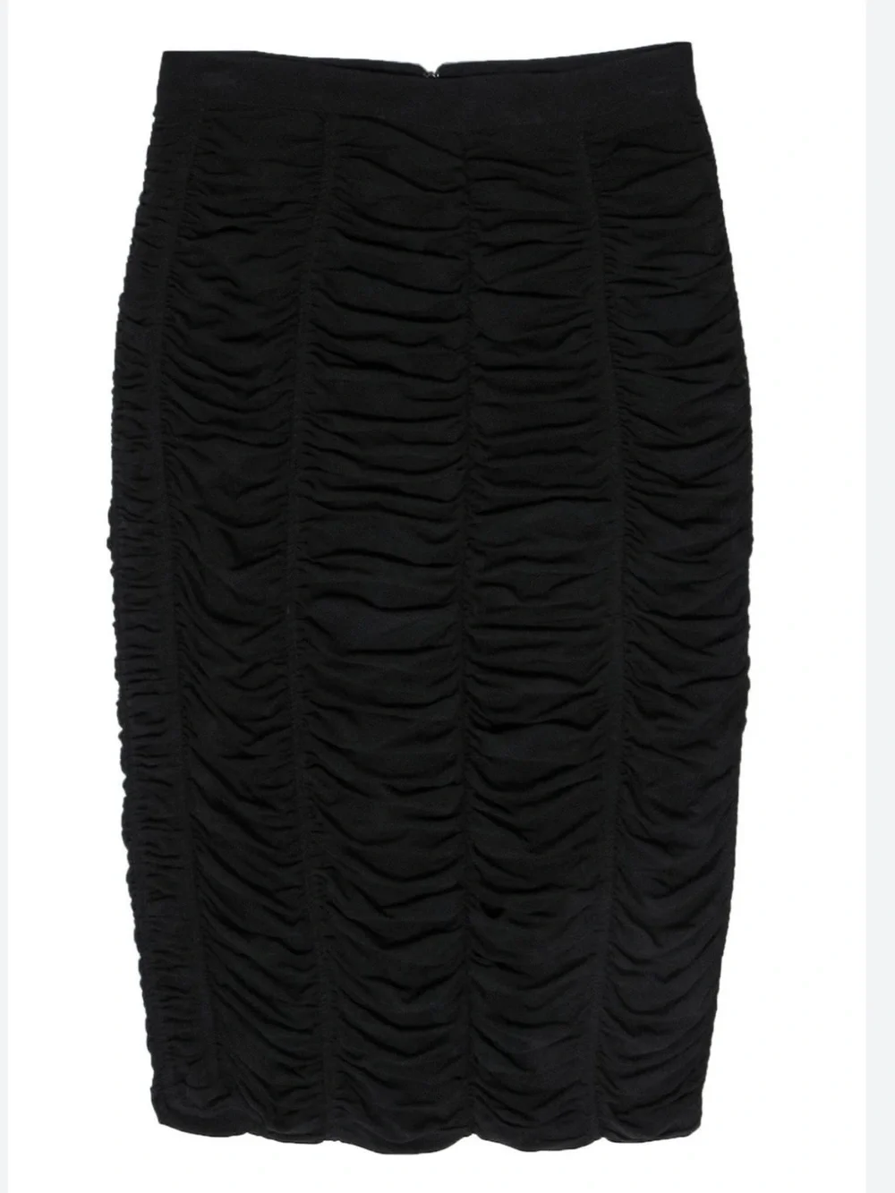 ♥️ Burberry New Black  Ruched Pencil Skirt Stretch